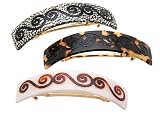 France Luxe Swirl Inlay Volume Barrette - Classic