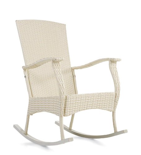 White Wicker Rocking Chair