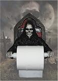 Service with A Smile Grim Reaper Toilet Paper Holder