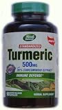 TURMERIC 500mg 95% Curcuminoid Extract, 90 capsules (2 BOTTLES)