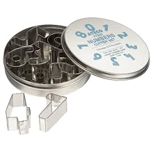 Ateco 9 Piece Numbers Cutter Set
