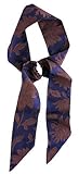 L. Erickson USA Elastic Loop Headband - Embossed Blue Dahlia