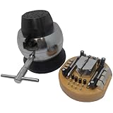 5" ENGRAVING BLOCK + 34 ATTACHMENTS Ball Vise Setting Jewelry w/ Rubber Base