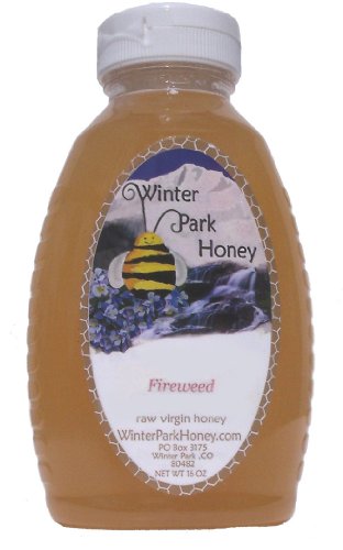Raw Fireweed Honey 16oz (Pure Natural Honey)