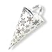 Gold Snowflakes - Icicle Shaped Favor Boxes (set of 6)