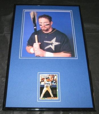 Jeff Bagwell Astros Signed Framed Photo 11x17 PSA/DNA - Framed MLB Photos, Plaques, and Collages