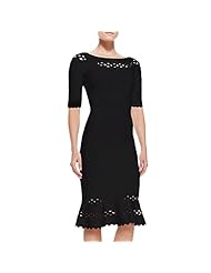 Cotton/Nylon/Rayon/Spandex Mermaid Fitted Peplum  Jeweled Elbow Length Sleeves Party Dress  With Ruffles