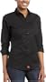 Dickies Girl Juniors' Oxford Long Sleeve Button Down Shirt- School Uniform