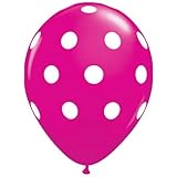 Party decoration Pink Polka dot balloons (12) latex