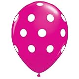 Party decoration Pink Polka dot balloons (12) latex