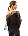 PattyBoutik Women's Lace One Shoulder Kimono Sleeve Top