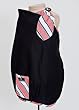 Balboa Baby Nursing Cover Black with Coral Stripe