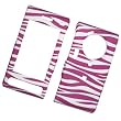Samsung Memoir T929 T-Mobile Rubberized Snap On Protector Hard Case Image Cover "Purple & White Zebra" Design