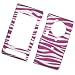 Samsung Memoir T929 T-Mobile Rubberized Snap On Protector Hard Case Image Cover "Purple & White Zebra" Design