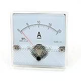 uxcell　アンペアアナログ　電流パネルメータ　電流試験　電流計　電流メーター　YS-80 DC 0-20A