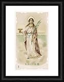 SANTA LUCIA (CARD) - Framed 16x12 Print (40x30cm) by Mary Evans