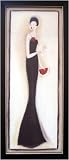 Framed Roaring Twenties Lady Art Deco Flapper Picture