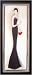 Framed Roaring Twenties Lady Art Deco Flapper Picture