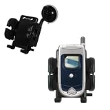 Motorola A728 Flexible Car Windshield Holder - Gomadic Brand