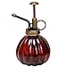 Layboo Vintage Style Transparent Glass Pumpkin Bottle Sprayer Watering Can Plant Mister (Wine red)