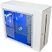 Electronics : I-Cute White UL01 Mid Tower Case With Side Window and 12cm Blue