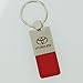 Toyota Prius Red Leather Key Ring