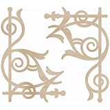 Wood Flourishes-Ornate Corners 2/Pkg