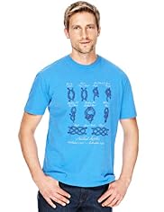 Blue Harbour Pure Cotton Nautical Knots Print T-Shirt