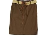 Misses Calvin Klein Belted Pencil Skirt Earth/Beach 14