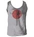 The Karate Kid Classic Martial Arts Movie 80's LOGO Adult Gray Heather Muscle Tank Top Shirt, Small