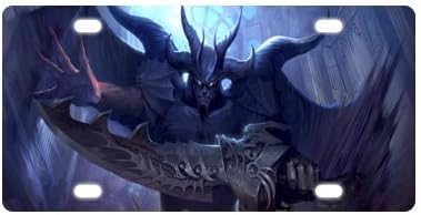 Demon License Plate with Vivid color and Detail Images-12" X 6" inches