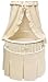 Badger Basket Elite Oval Baby Bassinet, White with Ecru Waffle