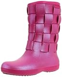 Crocs Women's Super Molded Iridescent Weave Boot,Berry/Berry,9 M US