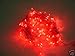 100 LED OUTDOOR RED Christmas Decoration lights with black cable or Party lights, festive lights