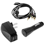 Buy 4 Feet Av (Audio Video) RCA Cable + USB Car + Home Travel Charger for Microsoft... by Bargaincell