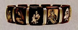 Bracelet with Various Religious Figures - MADE IN ITALY AND BRAZIL