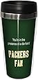 Tree-Free Greetings sg24118 Packers Football Fan Sip 'N Go Stainless Steel Lined Travel Tumbler, 16-Ounce
