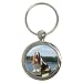 Basset Hound Key Chain (Round)
