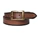 Mens New Genuine Leather Rustic Two-Tone 1.4 Inch Brown Belt by Landes