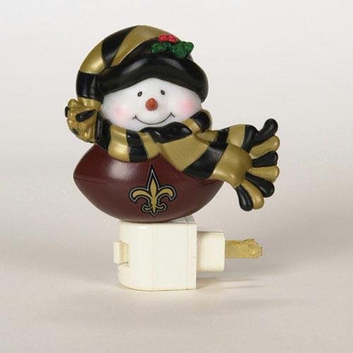 New Orleans Saints NFL Snowman Night Light (5)