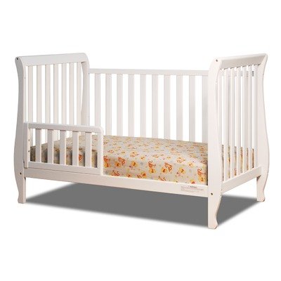 Athena Naomi 4-in-1 Convertible Crib with Toddler Rail Finish: White