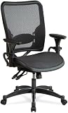 Kitchen & Housewares : Office Star 6236 Space Air Grid Series Deluxe Chair, Gunmetal Gray