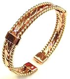 Brand New Magnetic Therapy Elegant Banded Regal Twist Copper Bracelet. 28M