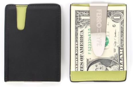 Ferrotype Personalized Free Engraving Money Clip Wallet Card Holder Gift Black