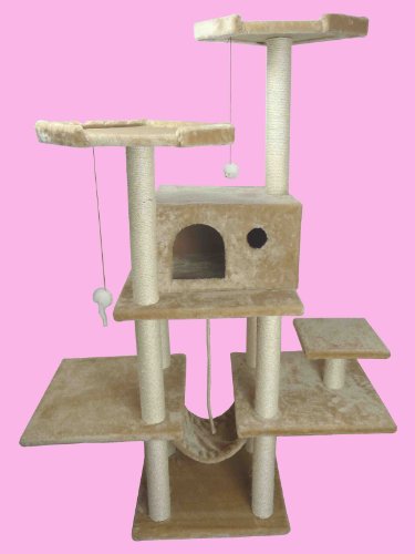 70″ Cat Tree Condo Furniture Scratch Post Pet House 11B