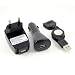 3 in 1 Set - Ladeger�t Netzteil KFZ Adapter USB Kabel f�r alle iPod, iPhone 3G / 3GS, iPhone 4, iPhone 4S