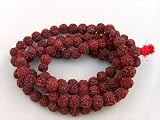 Rudraksha Mala (108 Xlarge-sized Beads on Unknotted Thread)