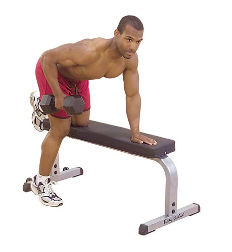 Body Solid Barbell and Dumbbell Flat Weight Bench GFB350