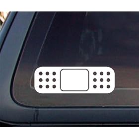 Bandage 6" WIDE Car Decal / Sticker