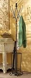 CBK Ltd Casa Cristina Collection Iron 4-Arm Coat Rack with Umbrella Stand Base